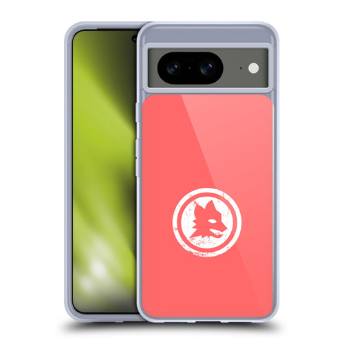 AS Roma Crest Graphics Pink Distressed Soft Gel Case for Google Pixel 8