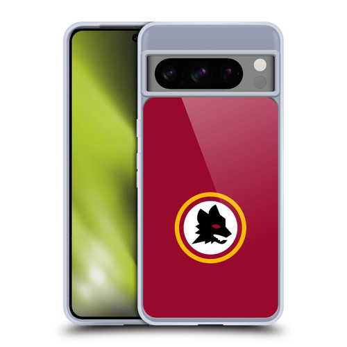 AS Roma Crest Graphics Wolf Circle Soft Gel Case for Google Pixel 8 Pro