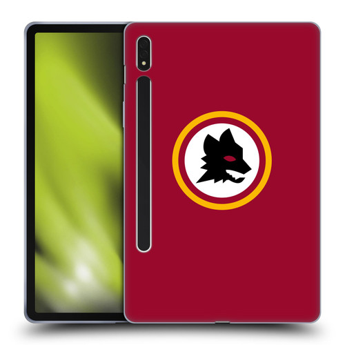 AS Roma Crest Graphics Wolf Circle Soft Gel Case for Samsung Galaxy Tab S8