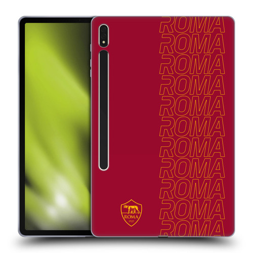 AS Roma Crest Graphics Echo Soft Gel Case for Samsung Galaxy Tab S8 Plus