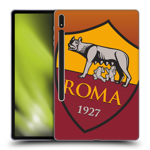 AS Roma Crest Graphics Gradient Soft Gel Case for Samsung Galaxy Tab S8 Plus