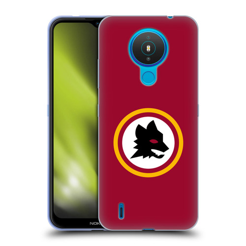 AS Roma Crest Graphics Wolf Circle Soft Gel Case for Nokia 1.4