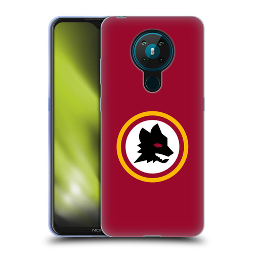 AS Roma Crest Graphics Wolf Circle Soft Gel Case for Nokia 5.3