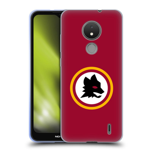 AS Roma Crest Graphics Wolf Circle Soft Gel Case for Nokia C21