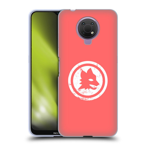 AS Roma Crest Graphics Pink Distressed Soft Gel Case for Nokia G10