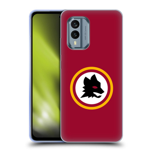 AS Roma Crest Graphics Wolf Circle Soft Gel Case for Nokia X30