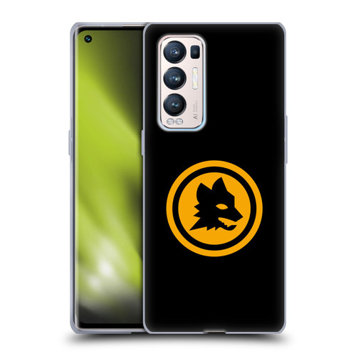 AS Roma Crest Graphics Black And Gold Soft Gel Case for OPPO Find X3 Neo / Reno5 Pro+ 5G