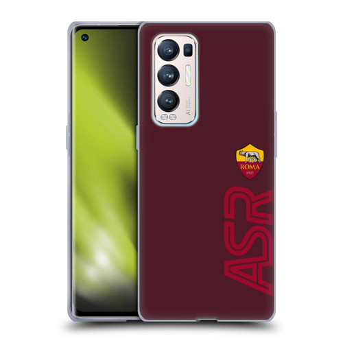 AS Roma Crest Graphics Oversized Soft Gel Case for OPPO Find X3 Neo / Reno5 Pro+ 5G