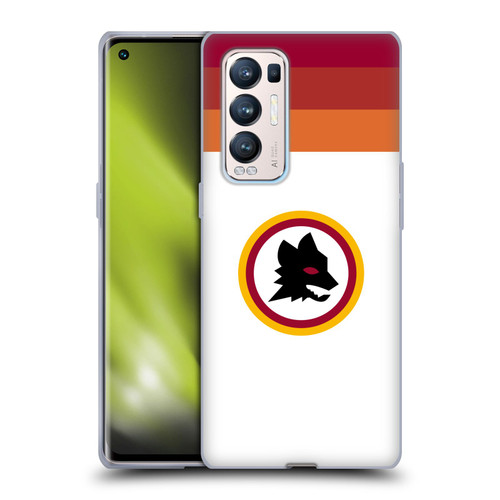 AS Roma Crest Graphics Wolf Retro Heritage Soft Gel Case for OPPO Find X3 Neo / Reno5 Pro+ 5G