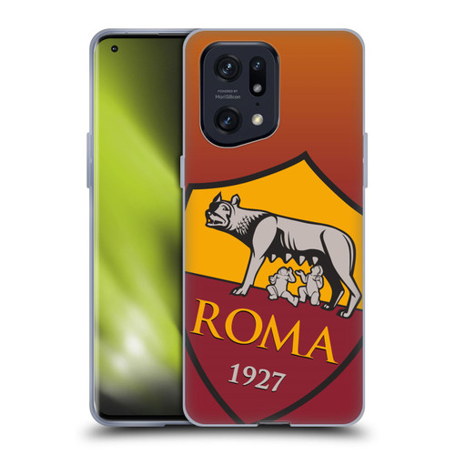 AS Roma Crest Graphics Gradient Soft Gel Case for OPPO Find X5 Pro