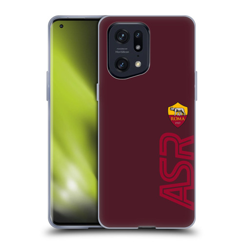 AS Roma Crest Graphics Oversized Soft Gel Case for OPPO Find X5 Pro