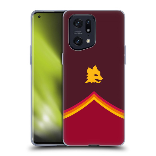 AS Roma Crest Graphics Wolf Soft Gel Case for OPPO Find X5 Pro