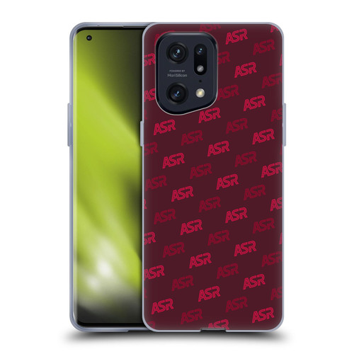 AS Roma Crest Graphics Wordmark Pattern Soft Gel Case for OPPO Find X5 Pro