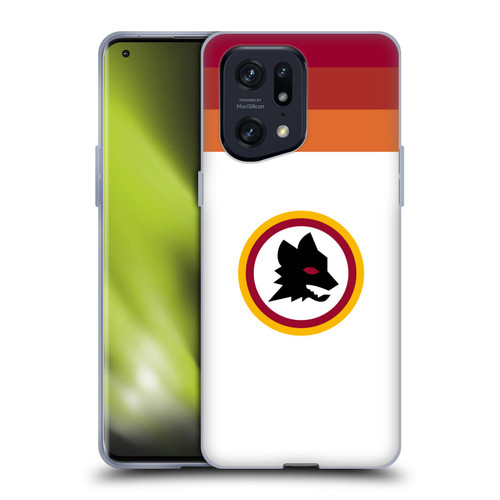 AS Roma Crest Graphics Wolf Retro Heritage Soft Gel Case for OPPO Find X5 Pro