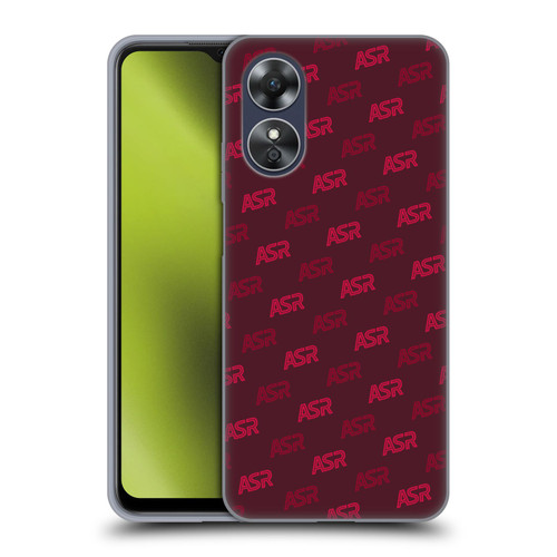 AS Roma Crest Graphics Wordmark Pattern Soft Gel Case for OPPO A17