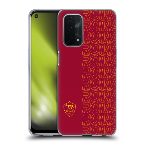 AS Roma Crest Graphics Echo Soft Gel Case for OPPO A54 5G
