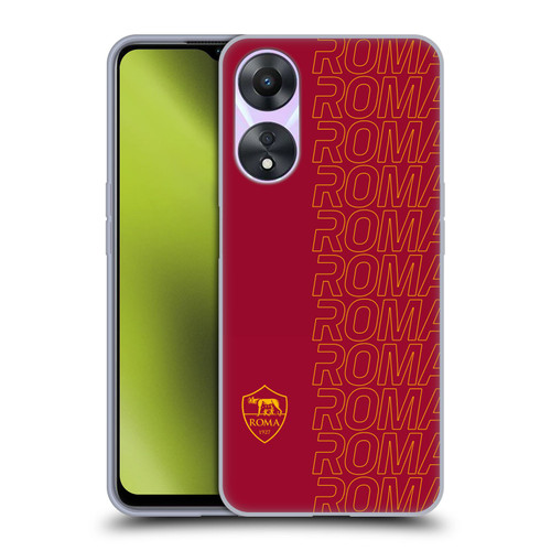 AS Roma Crest Graphics Echo Soft Gel Case for OPPO A78 4G