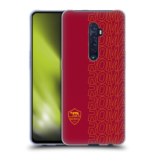 AS Roma Crest Graphics Echo Soft Gel Case for OPPO Reno 2