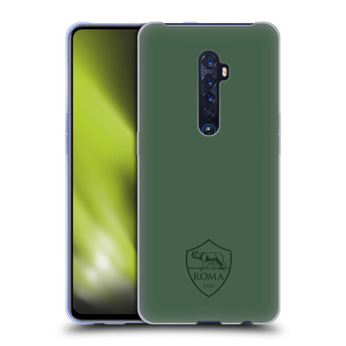 AS Roma Crest Graphics Full Colour Green Soft Gel Case for OPPO Reno 2