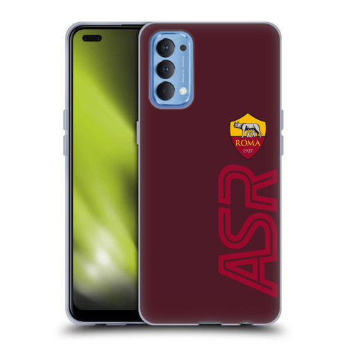 AS Roma Crest Graphics Oversized Soft Gel Case for OPPO Reno 4 5G