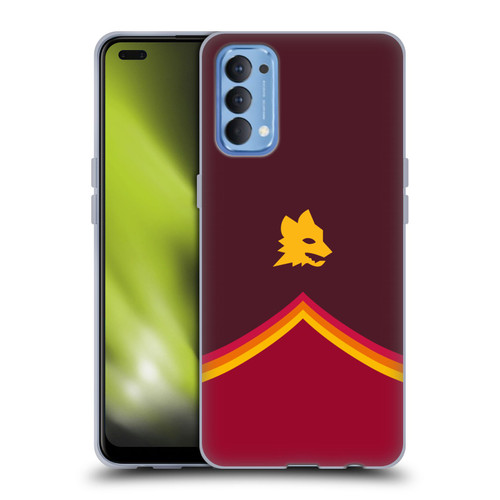 AS Roma Crest Graphics Wolf Soft Gel Case for OPPO Reno 4 5G
