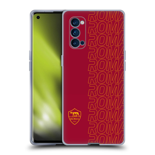 AS Roma Crest Graphics Echo Soft Gel Case for OPPO Reno 4 Pro 5G