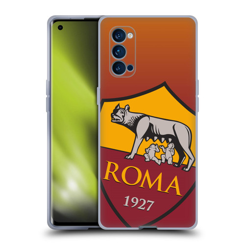 AS Roma Crest Graphics Gradient Soft Gel Case for OPPO Reno 4 Pro 5G
