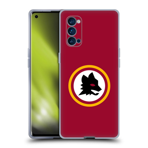 AS Roma Crest Graphics Wolf Circle Soft Gel Case for OPPO Reno 4 Pro 5G