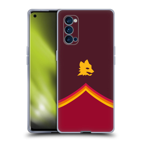 AS Roma Crest Graphics Wolf Soft Gel Case for OPPO Reno 4 Pro 5G