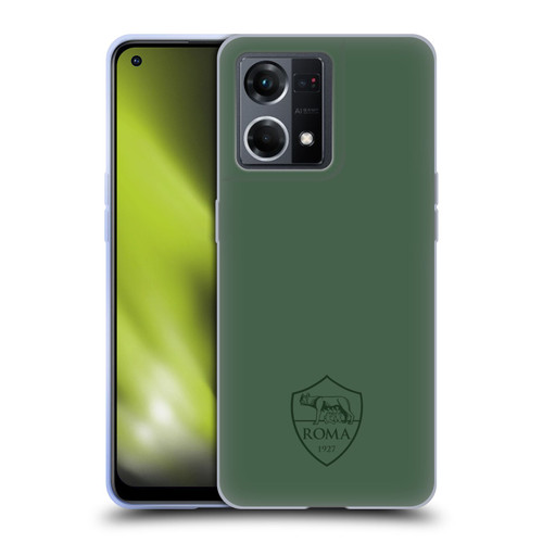 AS Roma Crest Graphics Full Colour Green Soft Gel Case for OPPO Reno8 4G