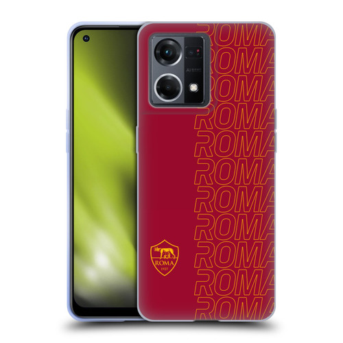 AS Roma Crest Graphics Echo Soft Gel Case for OPPO Reno8 4G