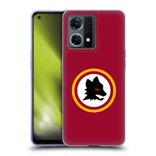 AS Roma Crest Graphics Wolf Circle Soft Gel Case for OPPO Reno8 4G