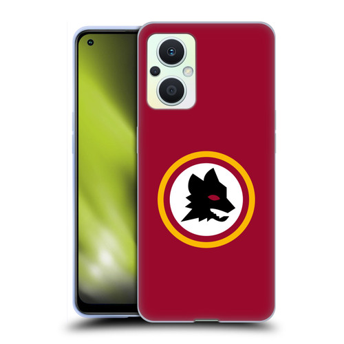 AS Roma Crest Graphics Wolf Circle Soft Gel Case for OPPO Reno8 Lite