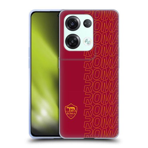 AS Roma Crest Graphics Echo Soft Gel Case for OPPO Reno8 Pro