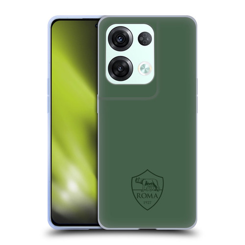 AS Roma Crest Graphics Full Colour Green Soft Gel Case for OPPO Reno8 Pro