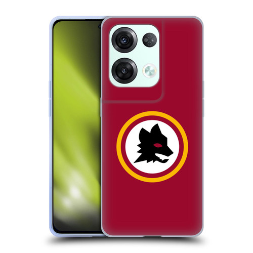 AS Roma Crest Graphics Wolf Circle Soft Gel Case for OPPO Reno8 Pro