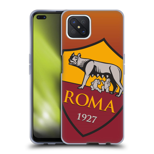 AS Roma Crest Graphics Gradient Soft Gel Case for OPPO Reno4 Z 5G