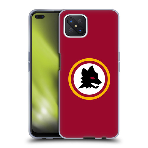 AS Roma Crest Graphics Wolf Circle Soft Gel Case for OPPO Reno4 Z 5G