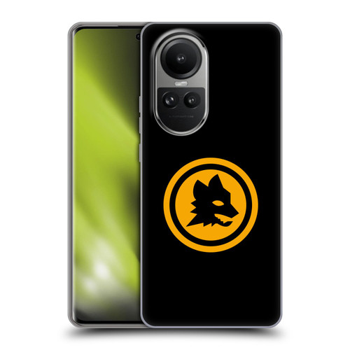 AS Roma Crest Graphics Black And Gold Soft Gel Case for OPPO Reno10 5G / Reno10 Pro 5G