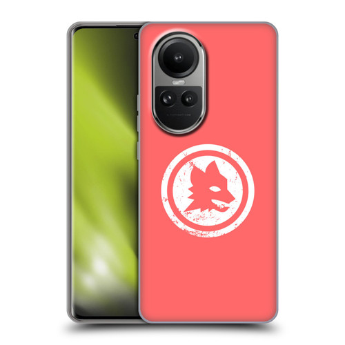 AS Roma Crest Graphics Pink Distressed Soft Gel Case for OPPO Reno10 5G / Reno10 Pro 5G