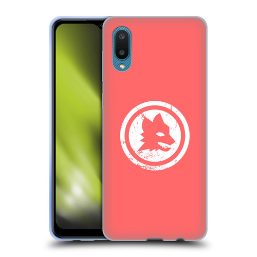 AS Roma Crest Graphics Pink Distressed Soft Gel Case for Samsung Galaxy A02/M02 (2021)