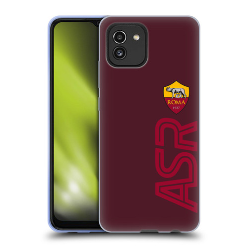 AS Roma Crest Graphics Oversized Soft Gel Case for Samsung Galaxy A03 (2021)