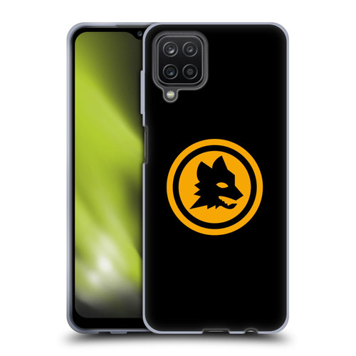 AS Roma Crest Graphics Black And Gold Soft Gel Case for Samsung Galaxy A12 (2020)