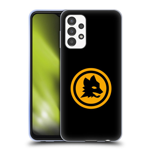 AS Roma Crest Graphics Black And Gold Soft Gel Case for Samsung Galaxy A13 (2022)