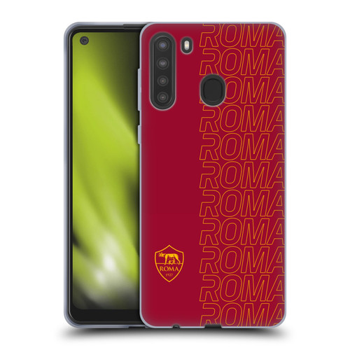 AS Roma Crest Graphics Echo Soft Gel Case for Samsung Galaxy A21 (2020)