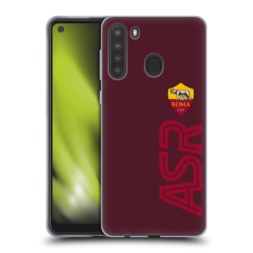 AS Roma Crest Graphics Oversized Soft Gel Case for Samsung Galaxy A21 (2020)