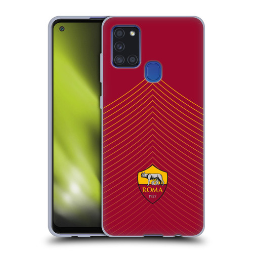 AS Roma Crest Graphics Arrow Soft Gel Case for Samsung Galaxy A21s (2020)