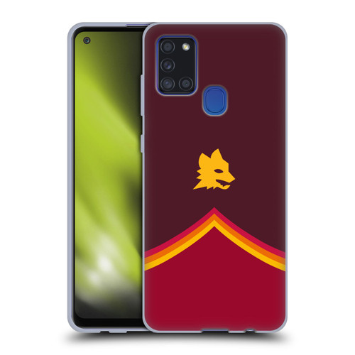 AS Roma Crest Graphics Wolf Soft Gel Case for Samsung Galaxy A21s (2020)