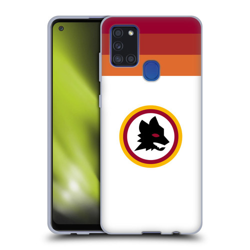 AS Roma Crest Graphics Wolf Retro Heritage Soft Gel Case for Samsung Galaxy A21s (2020)