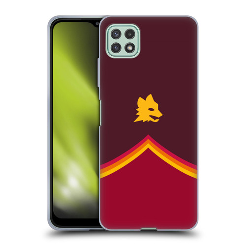 AS Roma Crest Graphics Wolf Soft Gel Case for Samsung Galaxy A22 5G / F42 5G (2021)